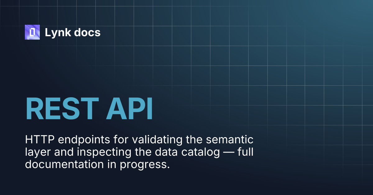 REST API | Lynk docs